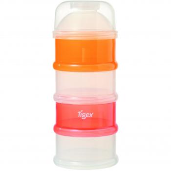 Tigex Dosificador para leche en polvo, 1 Unidad, Naranja y Blanco