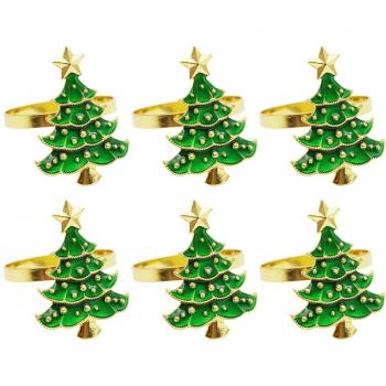 Anillos para servilletas festivas, paquete de 6, WO