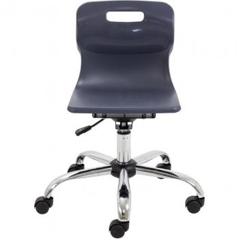 TC Titan Junior Swivel Chair with Castors – Charcoal, 365–435 mm