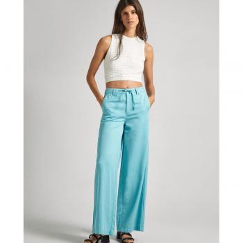 Pantalón palazzo cintura ajustable Pepe Jeans Blue