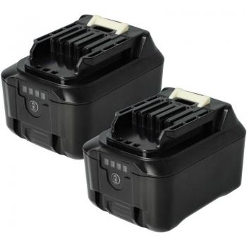 Vhbw 2x Batterie de remplacement pour Makita TL064, 5000 mAh