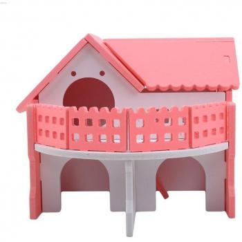 Maison Chalet Miniature en Bois pour Hamster