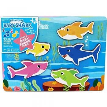 Pinkfong Baby Shark Puzzle a Incastro in Legno