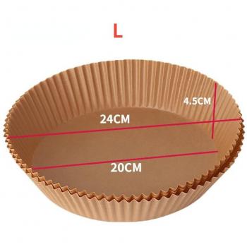 50pcs Non-Stick Baking Mats for Air Fryer 16CM 20CM
