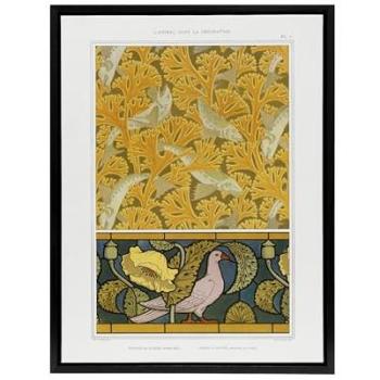 Artery8 Orange Coral Fish Print