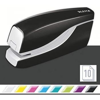 Leitz NeXXt WOW Battery Stapler 10 Sheets, Battery Powered, Includes Staples Black