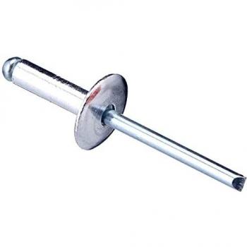 Remaches Aluminio Cabeza Ancha 4.8x16mm, Paquete de 100