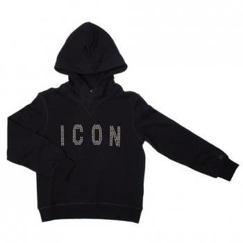 DSQUARED2 Kids Sweatshirt DQ2030D0‑A22DQ‑900 – Mädchen, Schwarz, 6A