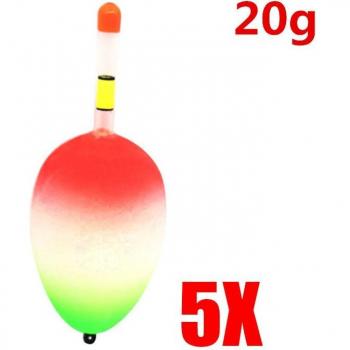 5pcs EVA Luminous Fishing Floats