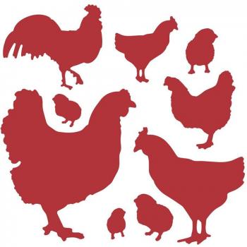 Matrices de découpe Coq pour cartes de vœux