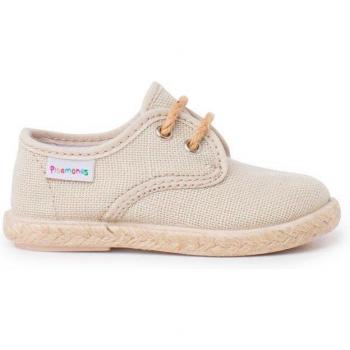 Pisamonas “Blucher” Bebé – Lino, Cordones, Base Yute