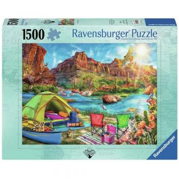 Puzzle 1500 pezzi Canyon Camping Ravenburg