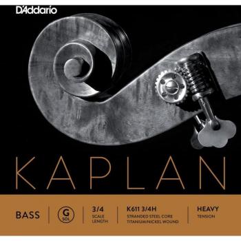 Corde D'Addario pour Contrebasse 3/4 Sol, Kaplan, Tension Lourde (K611)