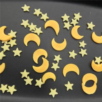 Tranches d'argile polymère lune étoile 50g pour artisanat