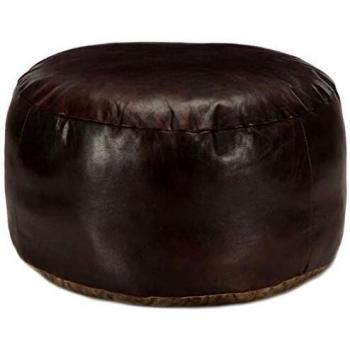 Luxurious Dark Brown Goat Skin Bean Seat – 60 by 30 cm