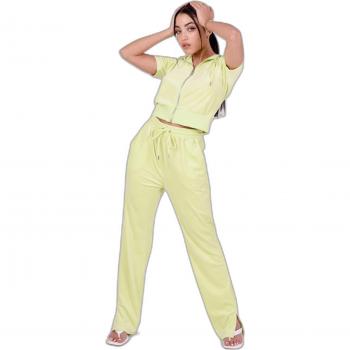Gilet femme Project X Paris zippé manches courtes en velours