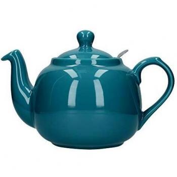 London Pottery Farmhouse Teapot with Infuser, Aqua, 6 Cup