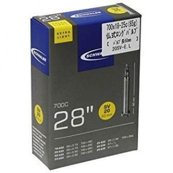 Schwalbe SV20Xl 700x20C Valve Presta 60 mm Noir (Extra Long)