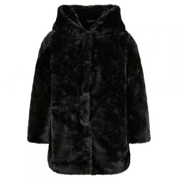 Urban Classics Giacca Teddy per Ragazze Nera 146-152 cm
