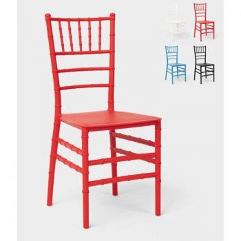 Sillas Chiavarina 20× Rojo – Estilo Tradicional para Eventos