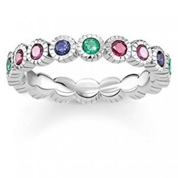 THOMAS SABO Ring Damen 925 Silber Künstliche Perle Größe 58