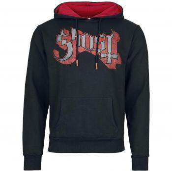 Ghost Kapuzenpullover – Priester Style – S bis XXL – Männer – Schwarz/Rot