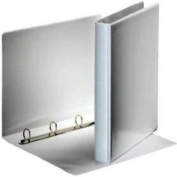 Ringbuch Präsentation, mit Taschen, A4, PP, 4 Ringe, 20 mm, weiß