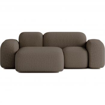 Canapé ATIO 2 places marron modulable