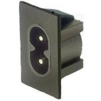 Base Alimentación Forma 8 A Presión IEC320-C8