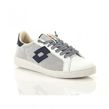 Sneakers Leggenda T4556 Uomo Basso in Bianco/Blu 44
