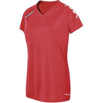 Kappa Cascia SS Wo Frauen-Shirt Rot