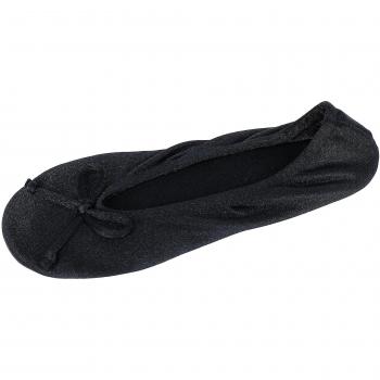 Chaussons Satin Classiques Isotoner Femme Crème XXL