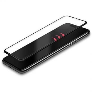 Schott 9H 3D Vollbildschirm‑Schutzglas Black Rock – iPhone XR Transparent