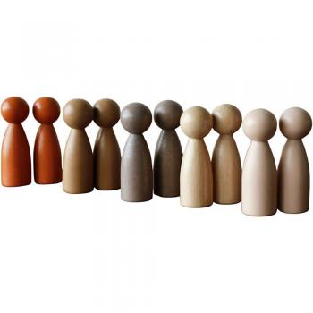 Träfigurer från världens hörn – H: 7,5 cm, mixade färger, 10 st./1 förp