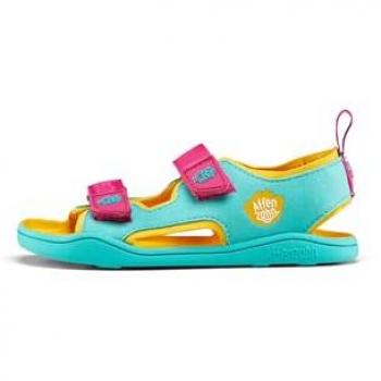 Affenzahn Kinder Sandalen Airy Eule vegan türkis rutschfest flexibel leicht Größe 21-32