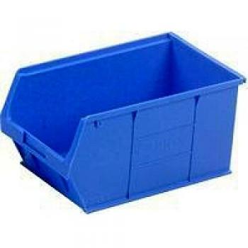 Barton Storage TC5 Heavy-Duty Polypropylene Container Bin, Blue, W350xD205xH182mm, Set of 10