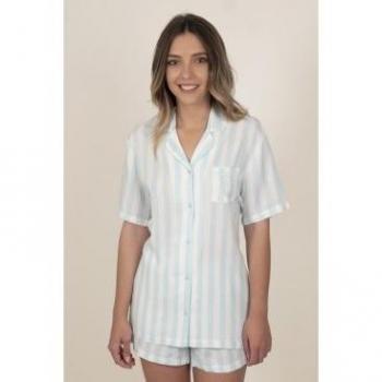 Pijama Abierto Admas Mujer Manga Corta Estilo Vintage