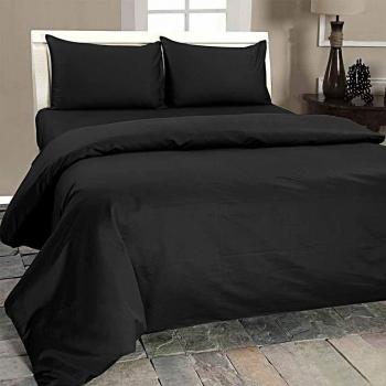 Élégance Sable Nocturne – Ensemble housse + taies coton égyptien 1000 fils (155 × 220 cm)