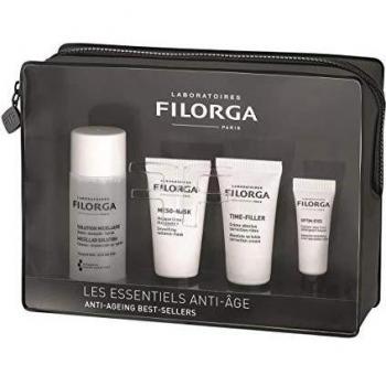 Filorga Anti-Aging Best-Sellers Set: Micellar Solution 50ml + Time-Filler 15ml + Meso-Mask 15ml + Optim-Eyes 4ml