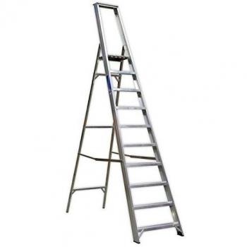 Sealey Industrial Aluminium Step Ladder 10-Tread