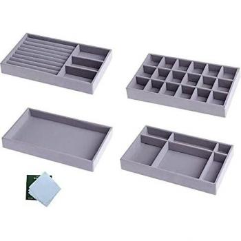 Kitchenmore Multi‑Compartment Jewelry Storage Trays