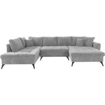 Lörby U-Form Wohnlandschaft von INOSIGN, grau, Aqua clean