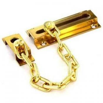 Securit Door Chain Polished Brass S1620