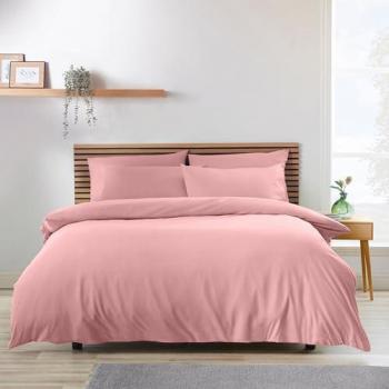Catherine Lansfield Unisex So Soft Easy Iron Duvet Cover – Coral Single
