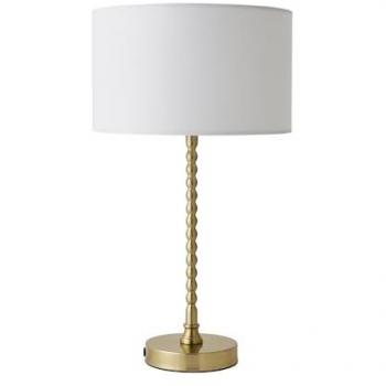 Valuelights Maeve Drum Shade Table Lamp in Gold
