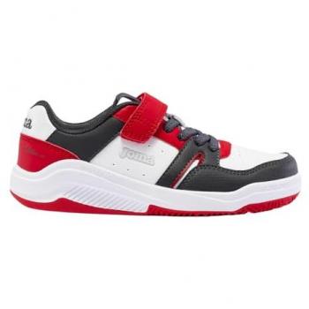 Joma Platea Low V Sneakers Bianche/Rosse EU 31 per Bambino
