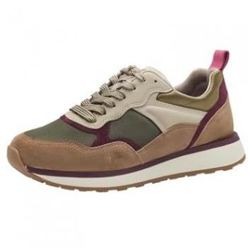Keilsneaker TAMARIS, Damen, Gr. 38, braun (cognac kombiniert), Leder, Lederimitat, Textil