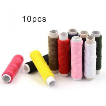 Hilo coser encerado suave, cordón de 150 Denier, pack de 10 x 50 metros, ideal para artesanías
