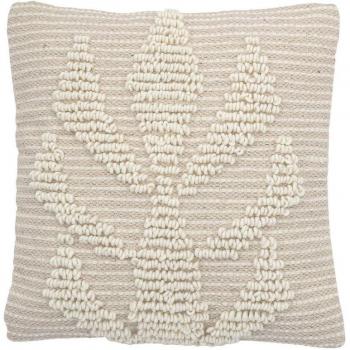 Bloomingville Gulzar Kussen 40 x 40 cm van gebroken wit wol