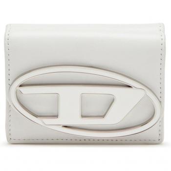 Diesel T1003 White Tri‑Fold Coin Wallet for Women